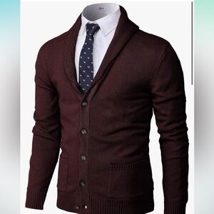 H2H Wine Colored Cardigan. Size M. Never Worn.